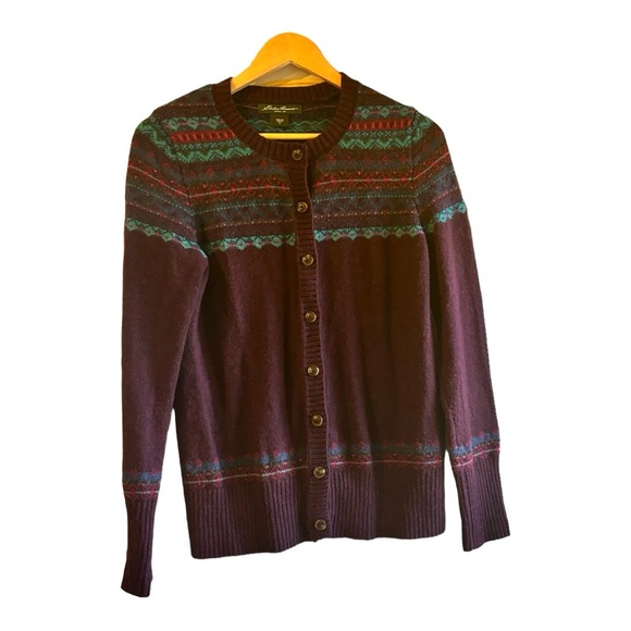 Eddie Bauer Wool blend cardigan -M - Picture 1 of 7